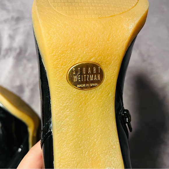 Stuart Weitzman Patent Leather Ankle Boots - Picture 5 of 13